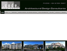 Tablet Screenshot of codedesign.co.nz